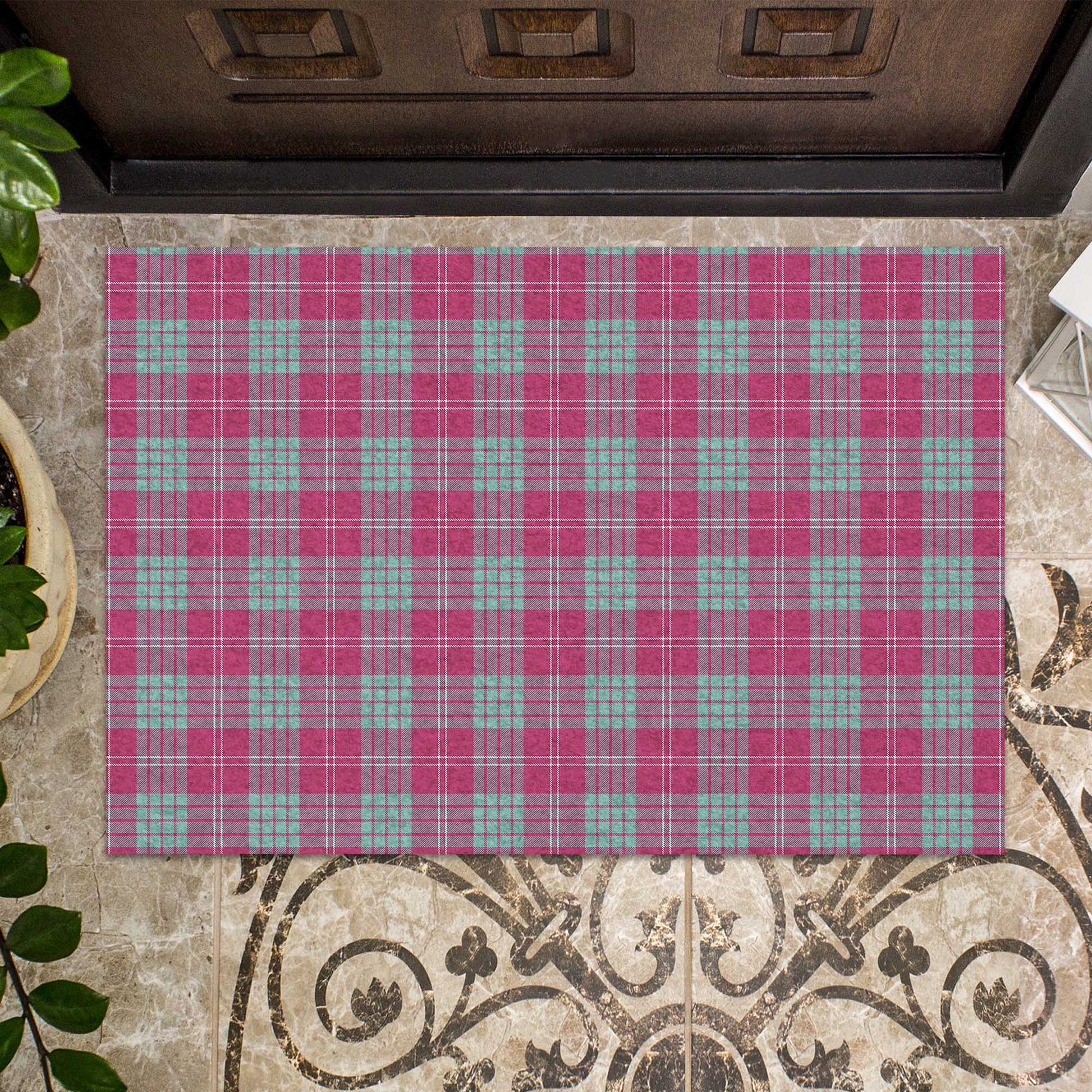 Crawford Ancient Tartan Door Mat - Tartanvibesclothing