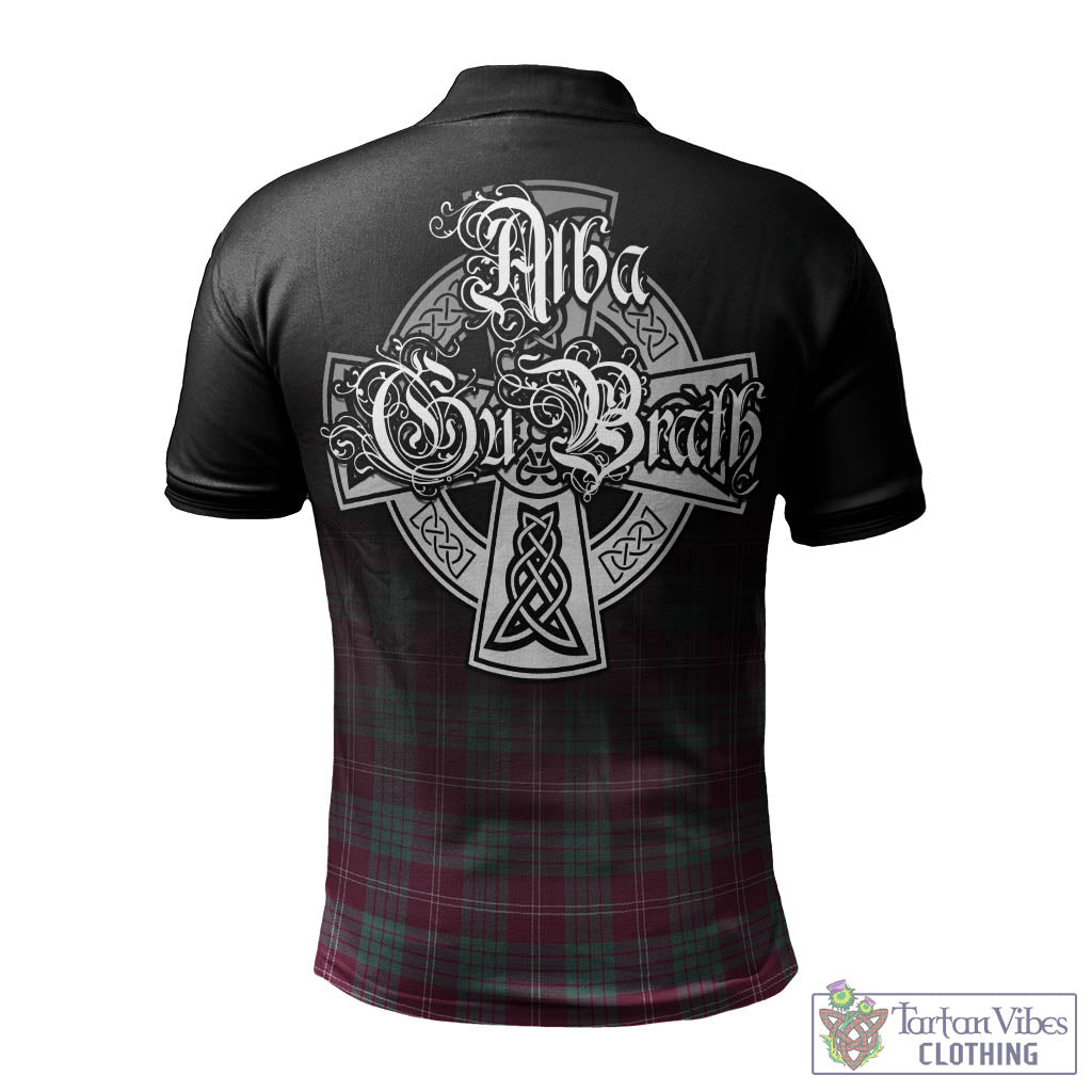 Tartan Vibes Clothing Crawford Ancient Tartan Polo Shirt Featuring Alba Gu Brath Family Crest Celtic Inspired