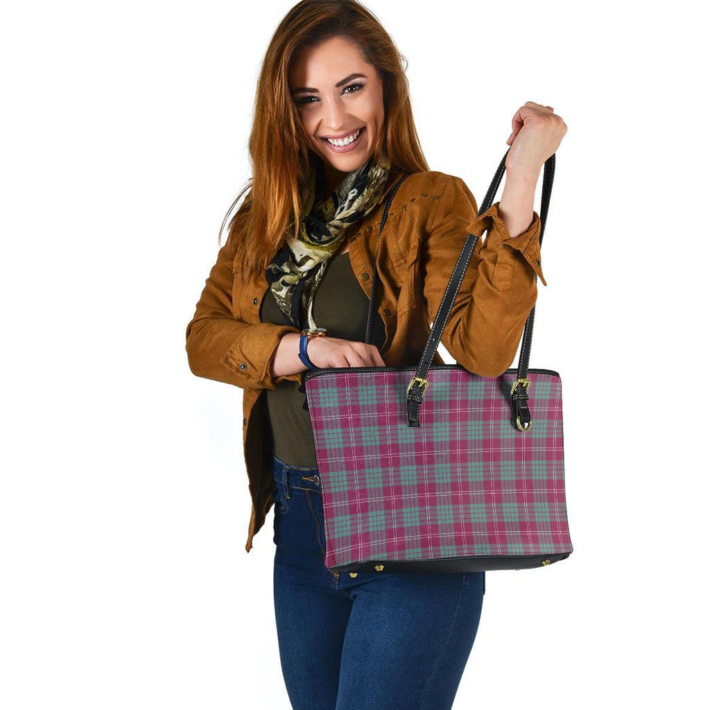 crawford-ancient-tartan-leather-tote-bag