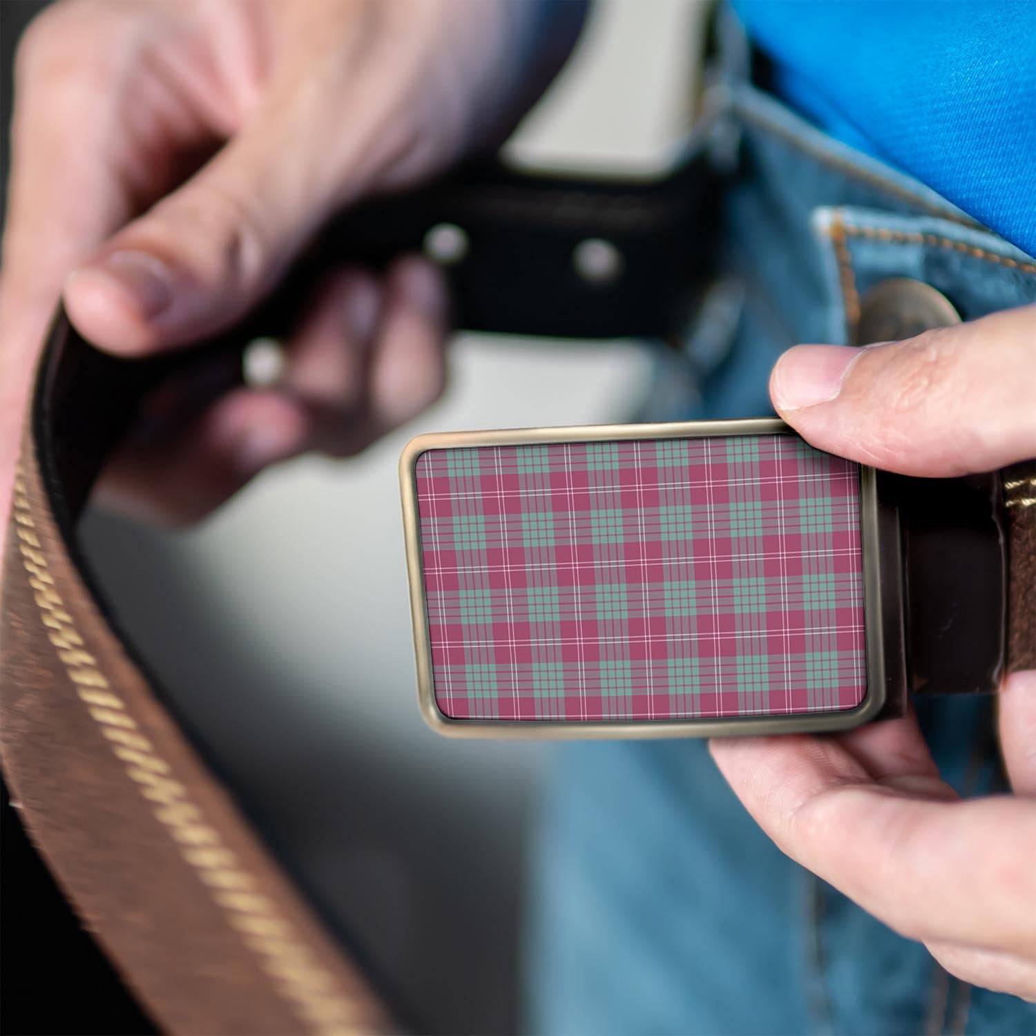 Crawford Ancient Tartan Belt Buckles - Tartanvibesclothing