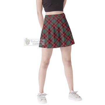 Crawford Modern Tartan Women's Plated Mini Skirt