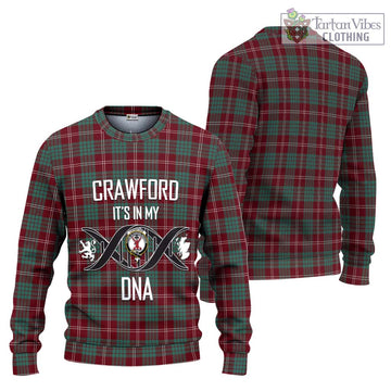 Crawford Modern Tartan Knitted Sweater with Family Crest DNA In Me Style