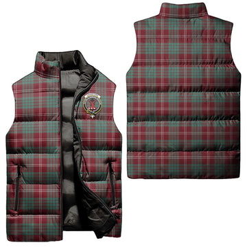 Crawford Modern Tartan Sleeveless Puffer Jacket with Family Crest