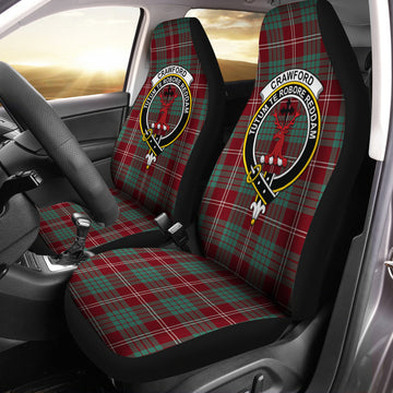 Crawford Modern Tartan Car Seat Cover with Family Crest