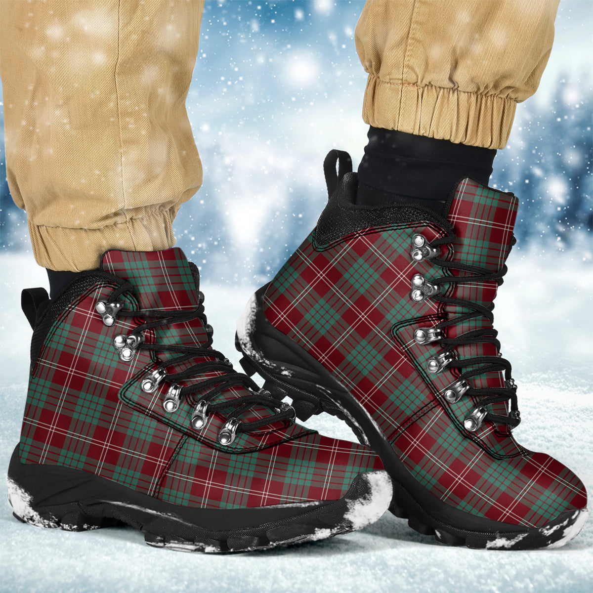 Crawford Modern Tartan Alpine Boots - Tartanvibesclothing