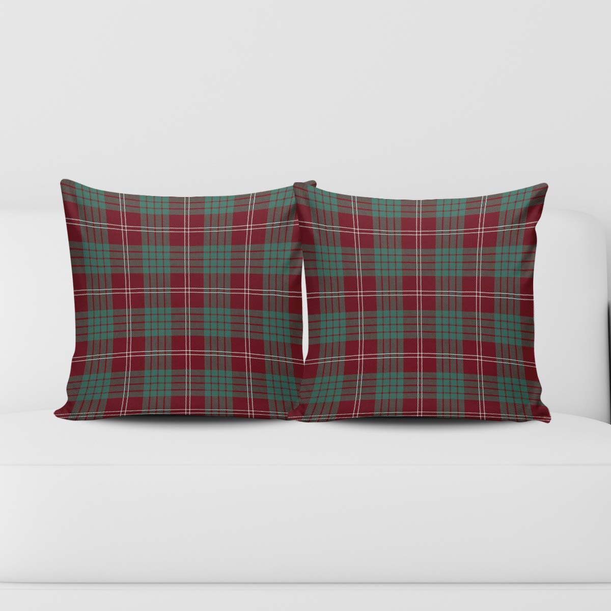 Crawford Modern Tartan Pillow Cover Square Pillow Cover - Tartanvibesclothing