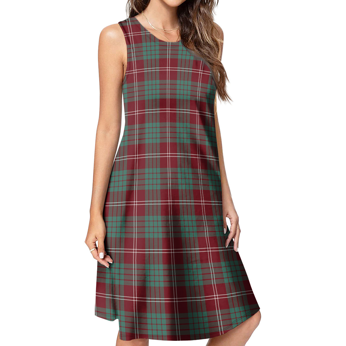 Crawford Modern Tartan Womens Casual Dresses - Tartanvibesclothing