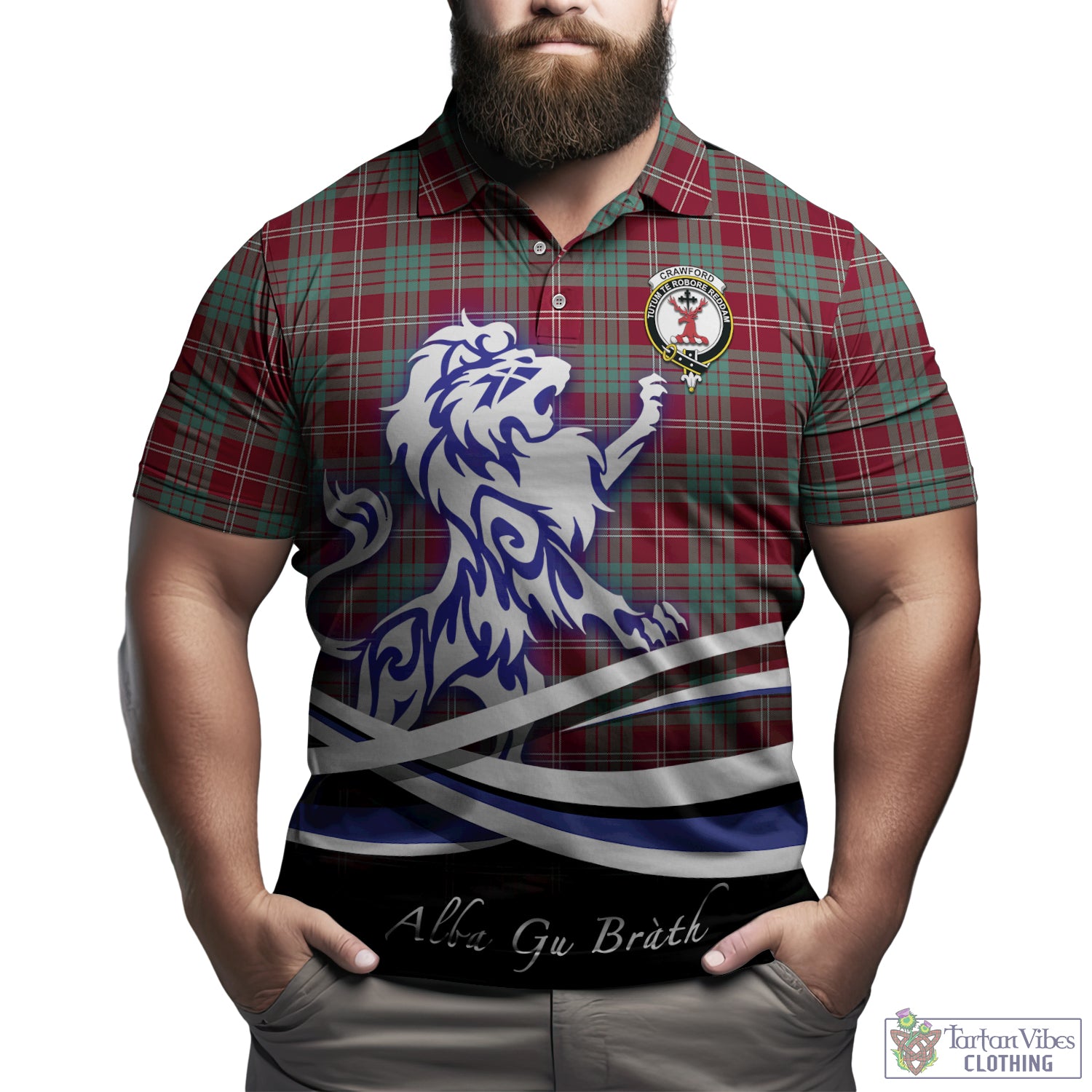 crawford-modern-tartan-polo-shirt-with-alba-gu-brath-regal-lion-emblem