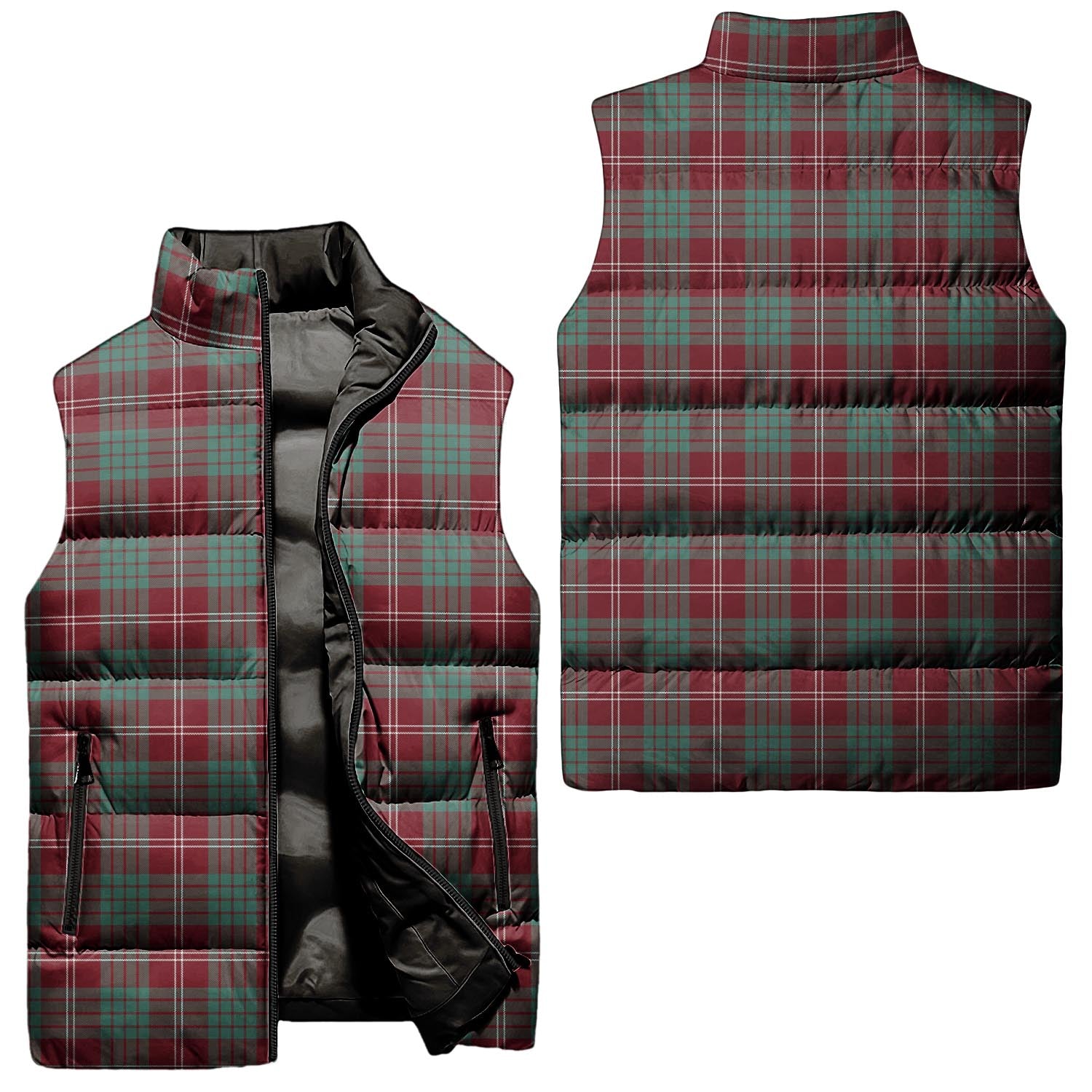 Crawford Modern Tartan Sleeveless Puffer Jacket Unisex - Tartanvibesclothing