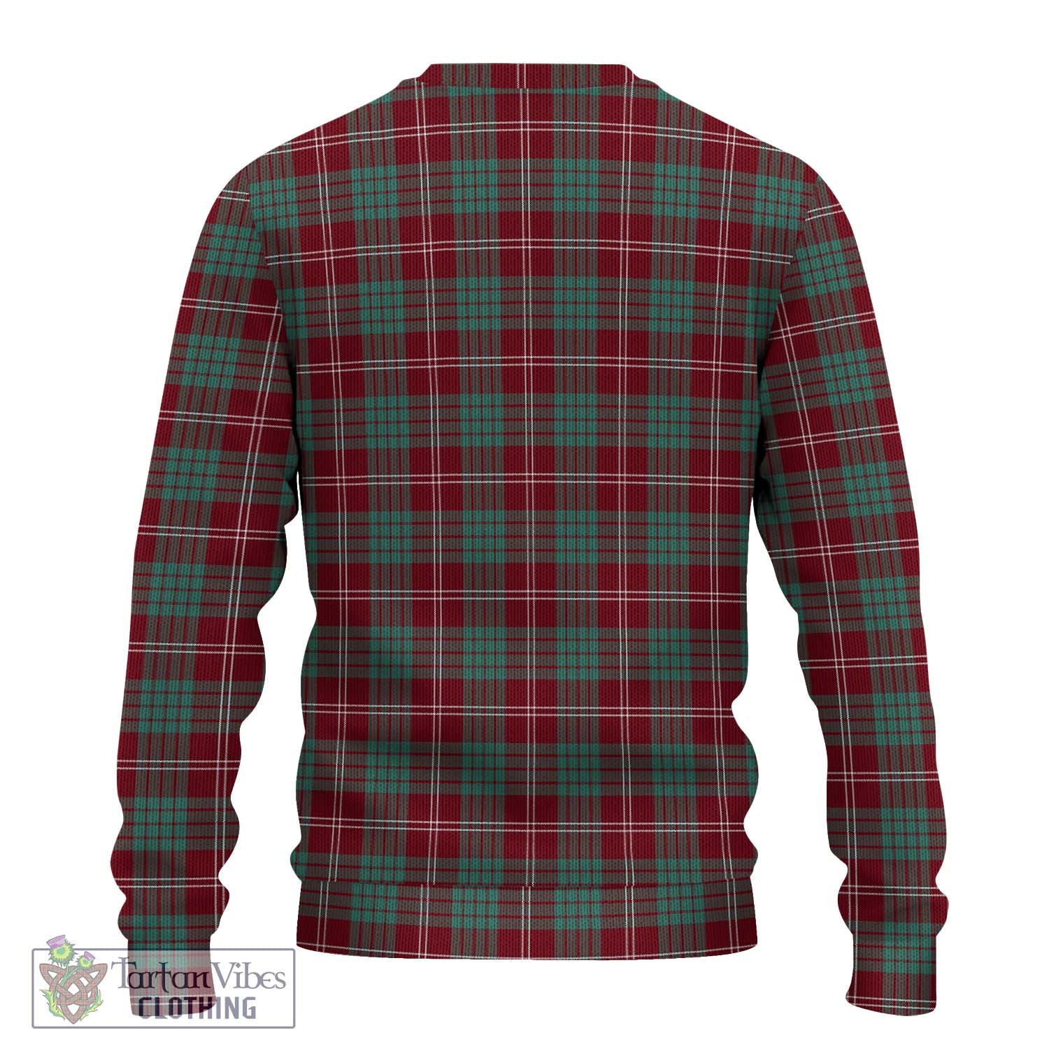 Tartan Vibes Clothing Crawford Modern Tartan Knitted Sweater with Family Crest DNA In Me Style