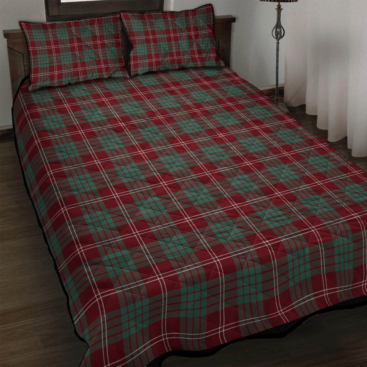 Crawford Modern Tartan Quilt Bed Set - Tartanvibesclothing