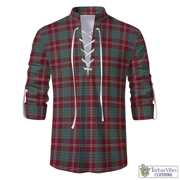 Crawford Modern Tartan Men's Scottish Traditional Jacobite Ghillie Kilt Shirt