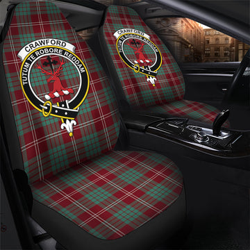 Crawford Modern Tartan Car Seat Cover with Family Crest