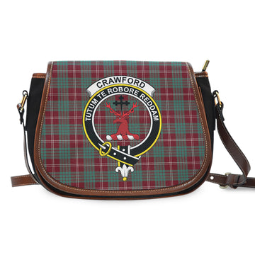 Crawford Modern Tartan Saddle Bag with Family Crest