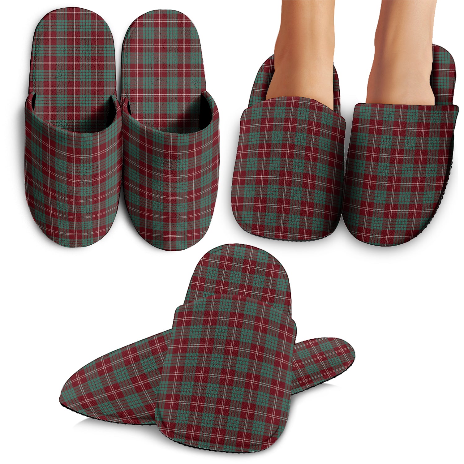 Crawford Modern Tartan Home Slippers - Tartanvibesclothing