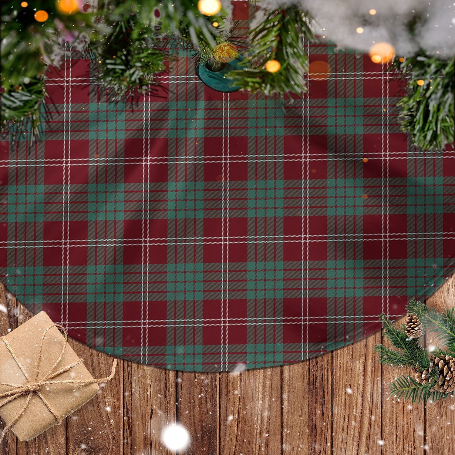 Crawford Modern Tartan Christmas Tree Skirt - Tartanvibesclothing