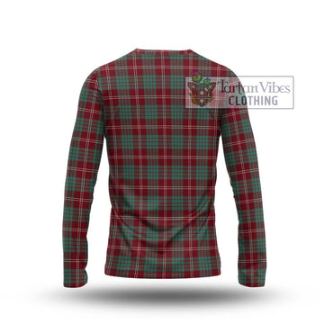 Crawford Modern Tartan Long Sleeve T-Shirt with Family Crest DNA In Me Style