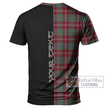 Crawford Modern Tartan T-Shirt with Family Crest and Half Of Me Style