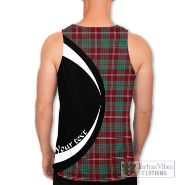 Crawford Modern Tartan Men's Tank Top with Family Crest Circle Style