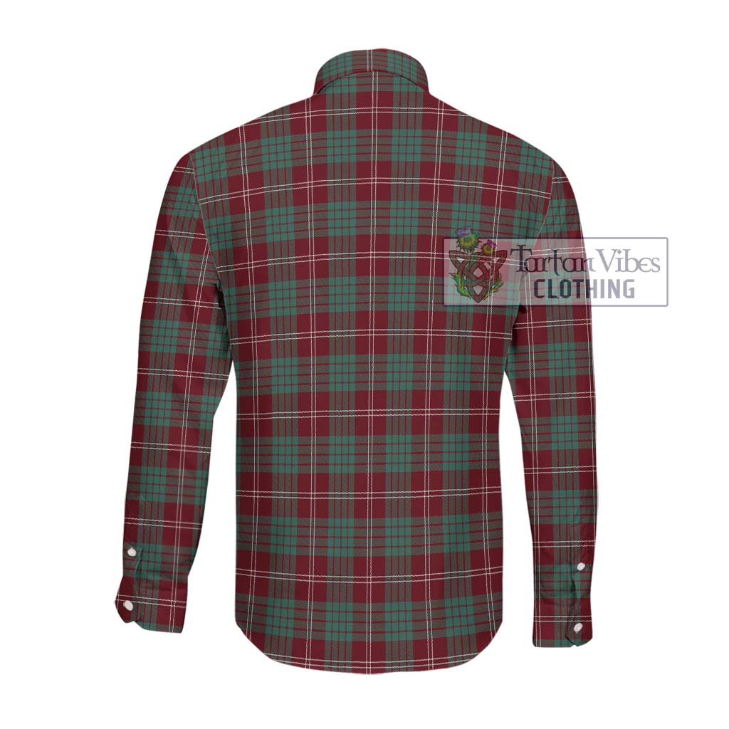 Tartan Vibes Clothing Crawford Modern Tartan Long Sleeve Button Shirt with Family Crest DNA In Me Style