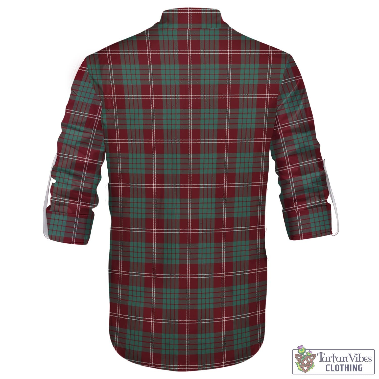 Tartan Vibes Clothing Crawford Modern Tartan Men's Scottish Traditional Jacobite Ghillie Kilt Shirt