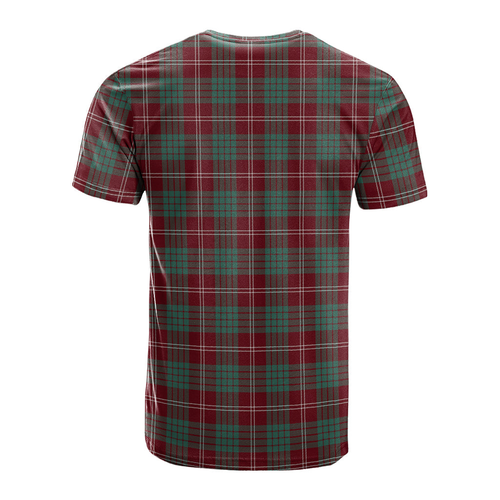 Crawford Modern Tartan T-Shirt with Family Crest - Tartan Vibes Clothing