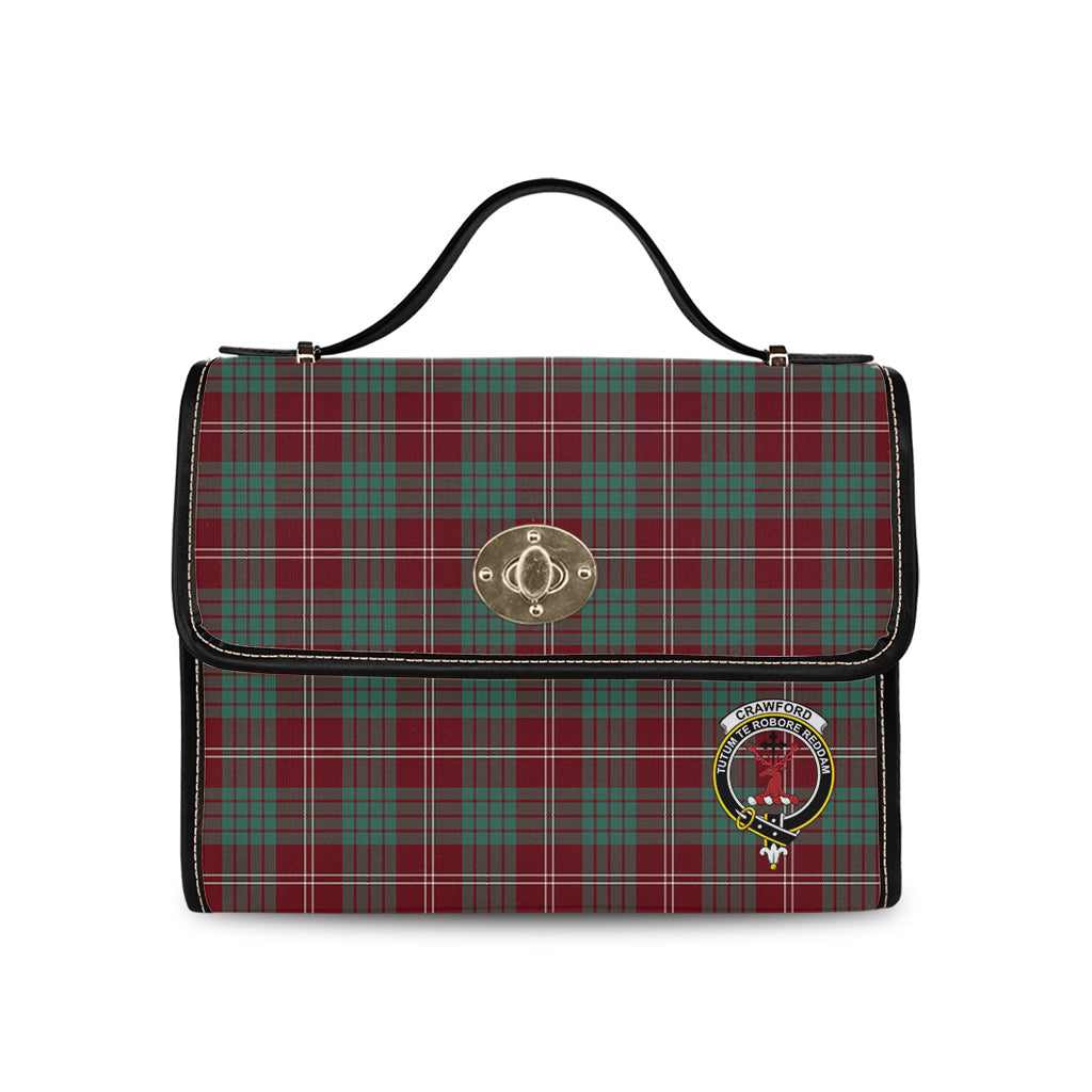 crawford-modern-tartan-leather-strap-waterproof-canvas-bag-with-family-crest