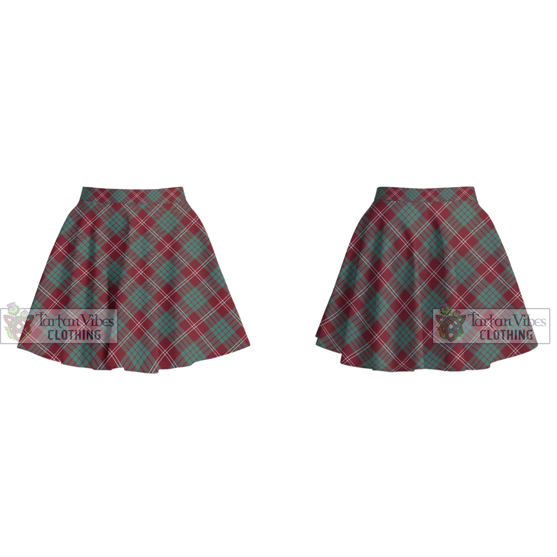 Tartan Vibes Clothing Crawford Modern Tartan Women's Plated Mini Skirt