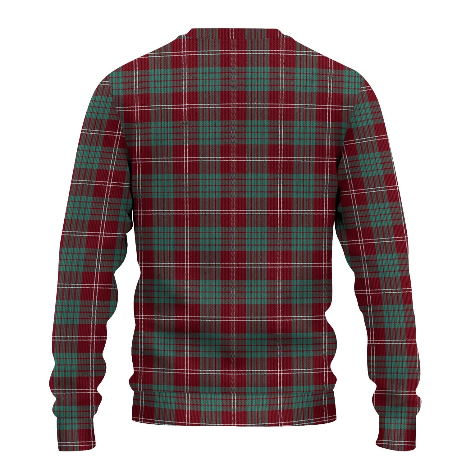 Crawford Modern Tartan Knitted Sweater with Family Crest - Tartanvibesclothing