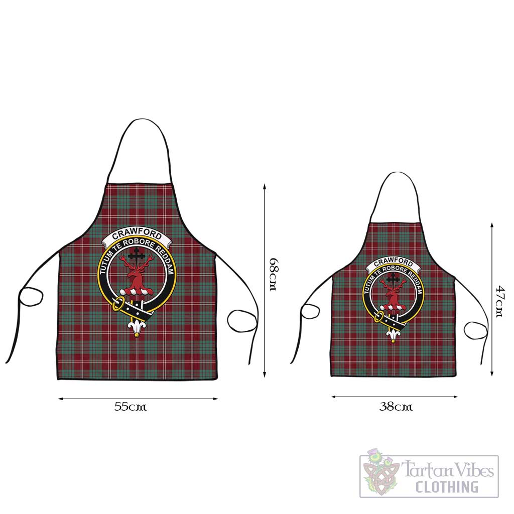 Tartan Vibes Clothing Crawford Modern Tartan Apron with Family Crest