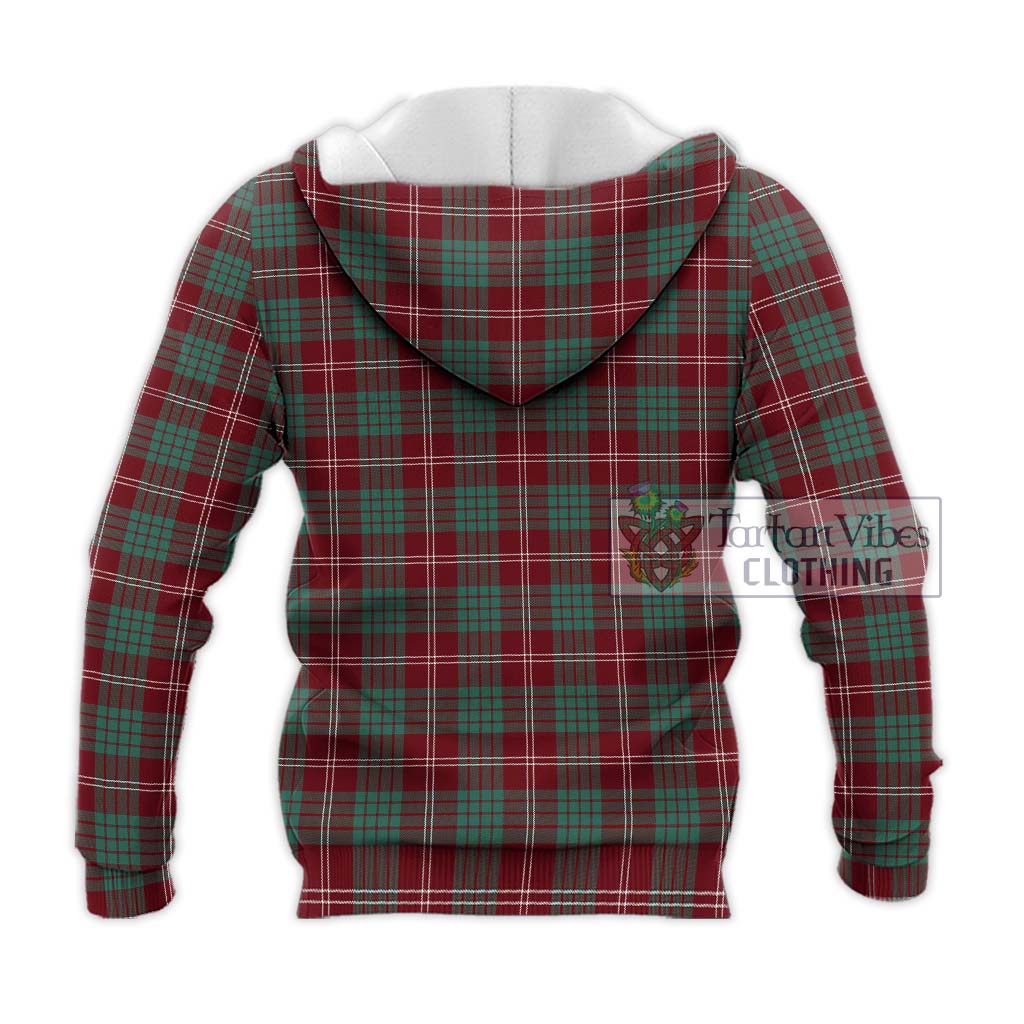 Tartan Vibes Clothing Crawford Modern Tartan Knitted Hoodie with Family Crest DNA In Me Style