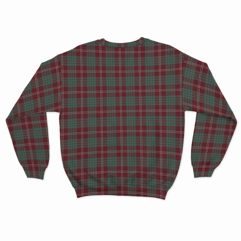 Crawford Modern Tartan Sweatshirt with Family Crest - Tartan Vibes Clothing