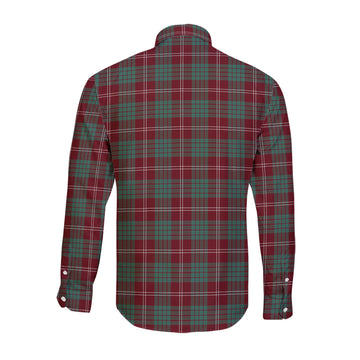 Crawford Modern Tartan Long Sleeve Button Up Shirt with Family Crest