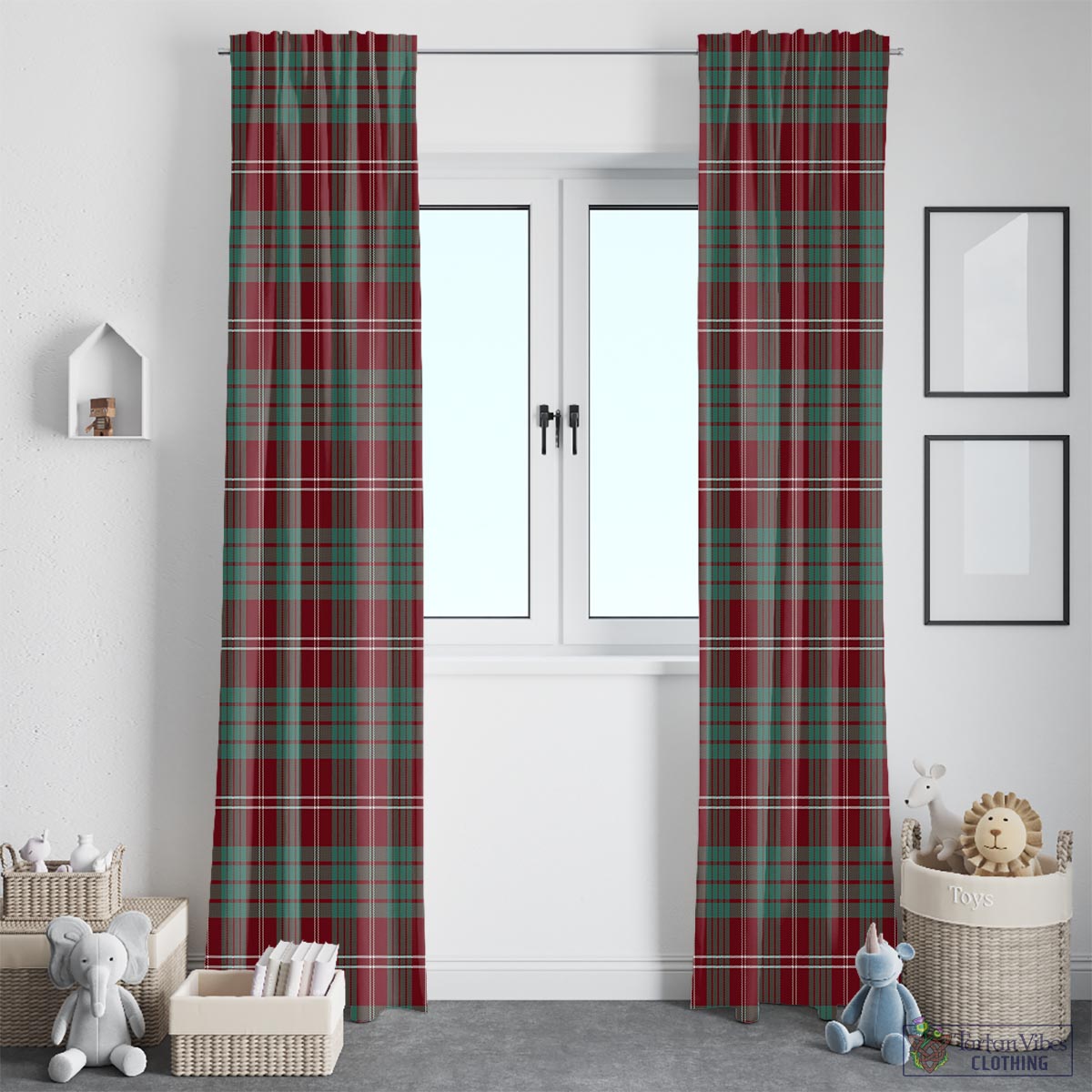 Crawford Modern Tartan Window Curtain