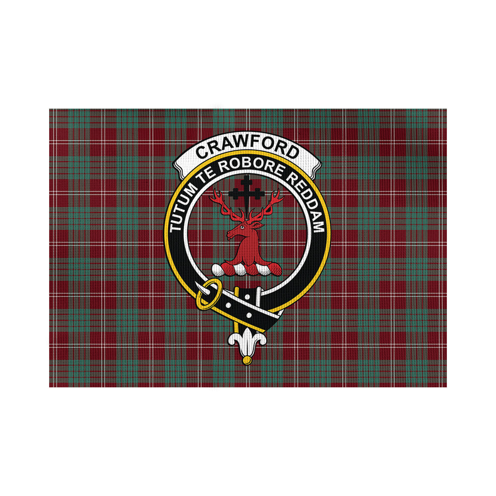 crawford-modern-tartan-flag-with-family-crest