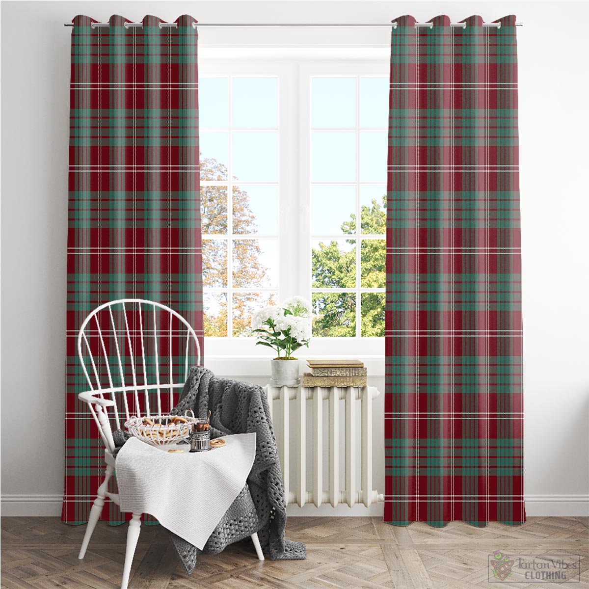 Crawford Modern Tartan Window Curtain