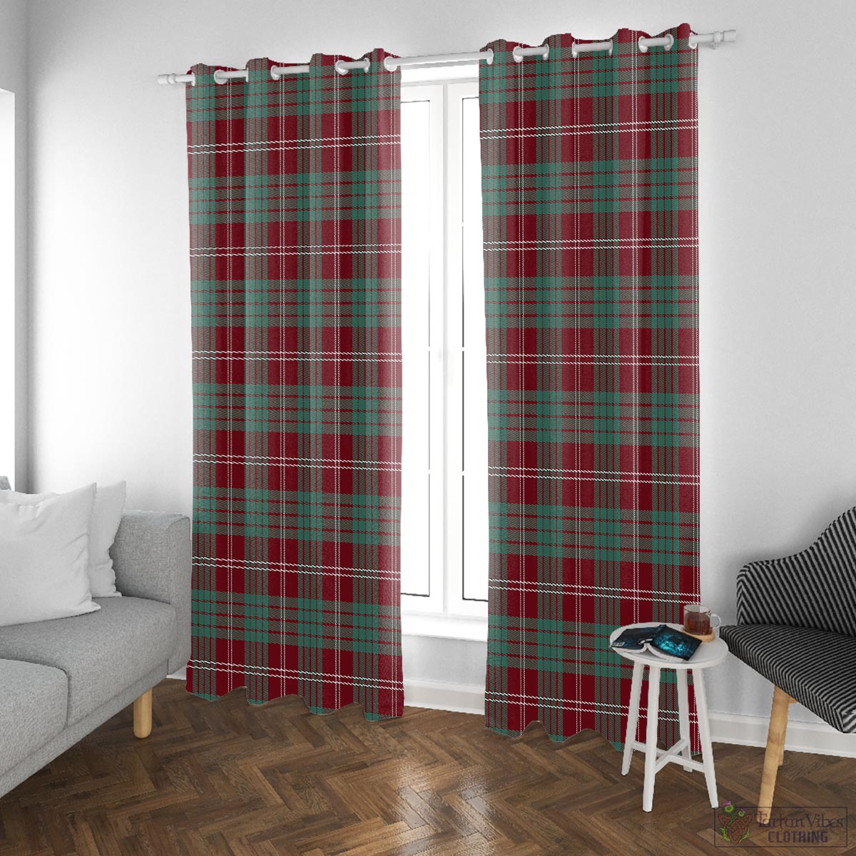 Crawford Modern Tartan Window Curtain