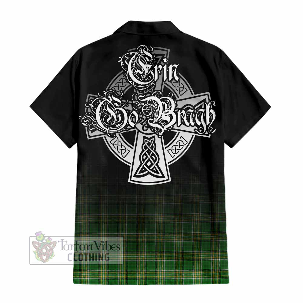 Cremin Irish Clan Hawaiian Shirt with Coat of Arms Erin Go Bragh Celtic Inspired - Tartan Vibes Clothing