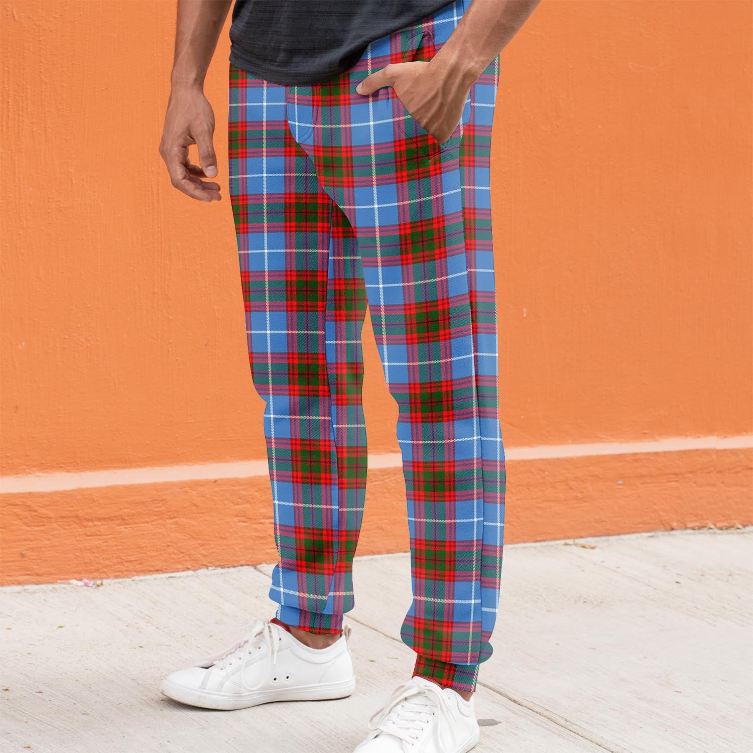 Crichton Tartan Joggers Pants S - Tartanvibesclothing