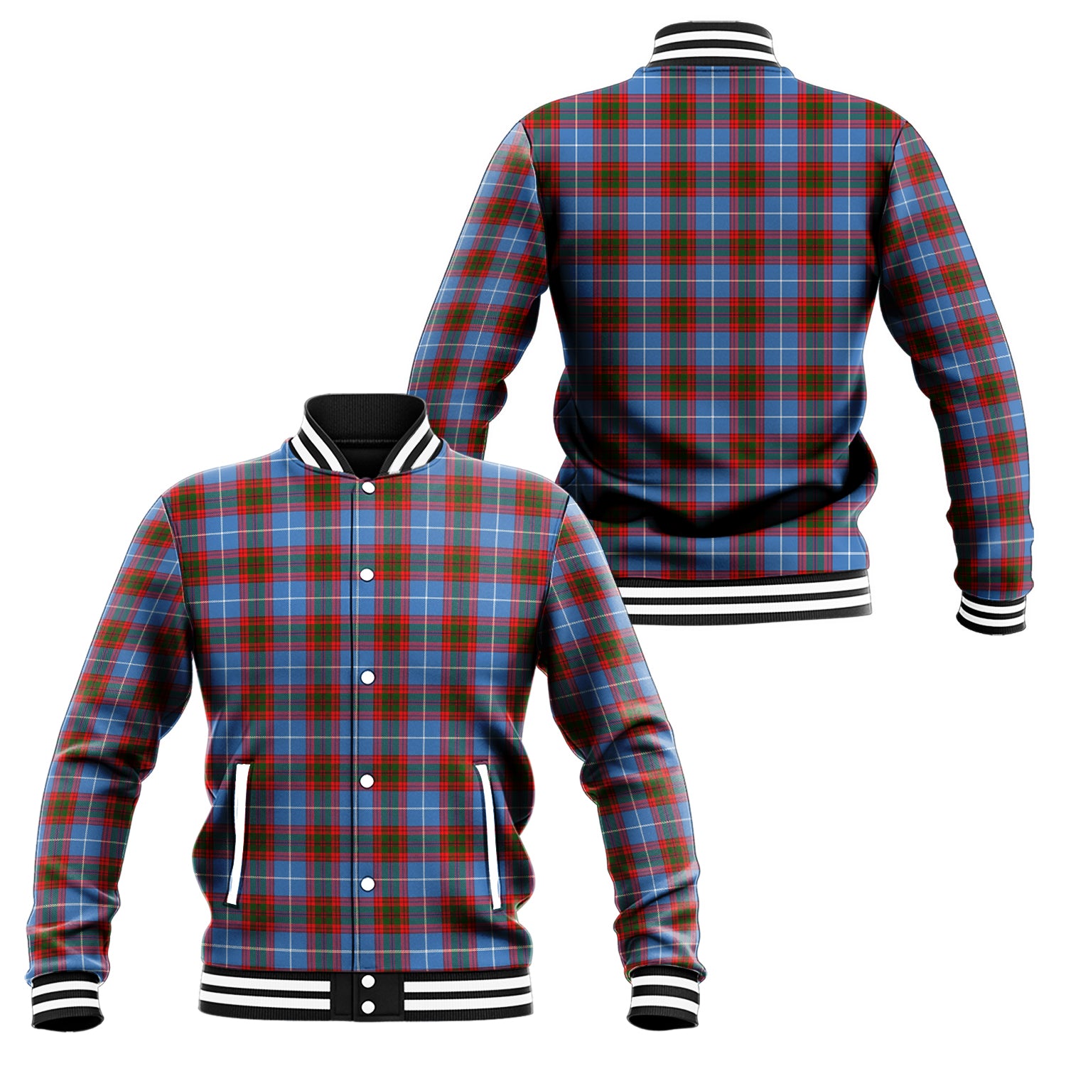 Crichton (Crighton) Tartan Baseball Jacket Unisex - Tartan Vibes Clothing