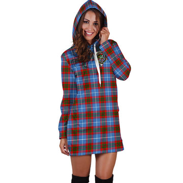 Crichton (Crighton) Tartan Hoodie Dress with Family Crest