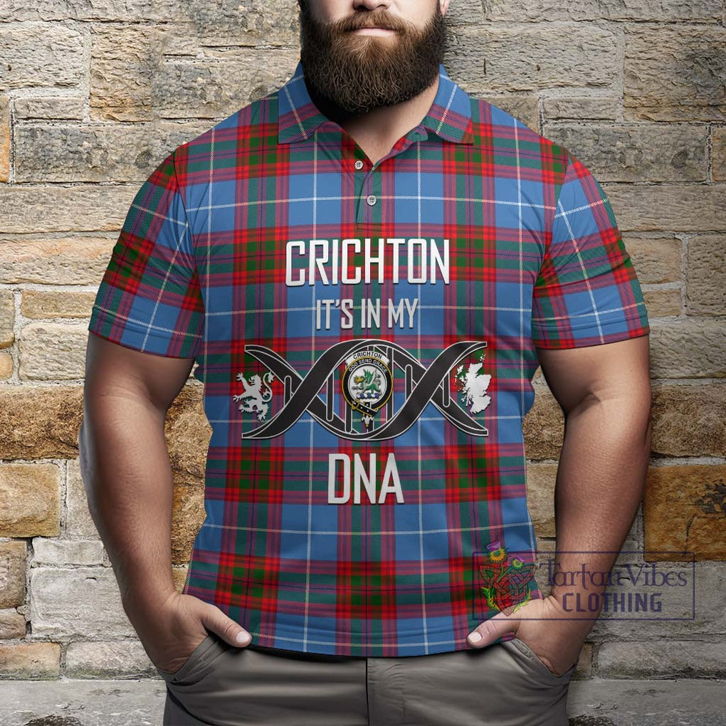 Crichton (Crighton) Tartan Polo Shirt with Family Crest DNA In Me Style Kid - Tartanvibesclothing Shop