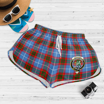 Crichton (Crighton) Tartan Womens Shorts with Family Crest