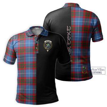 Crichton (Crighton) Tartan Polo Shirt with Family Crest and Half Of Me Style