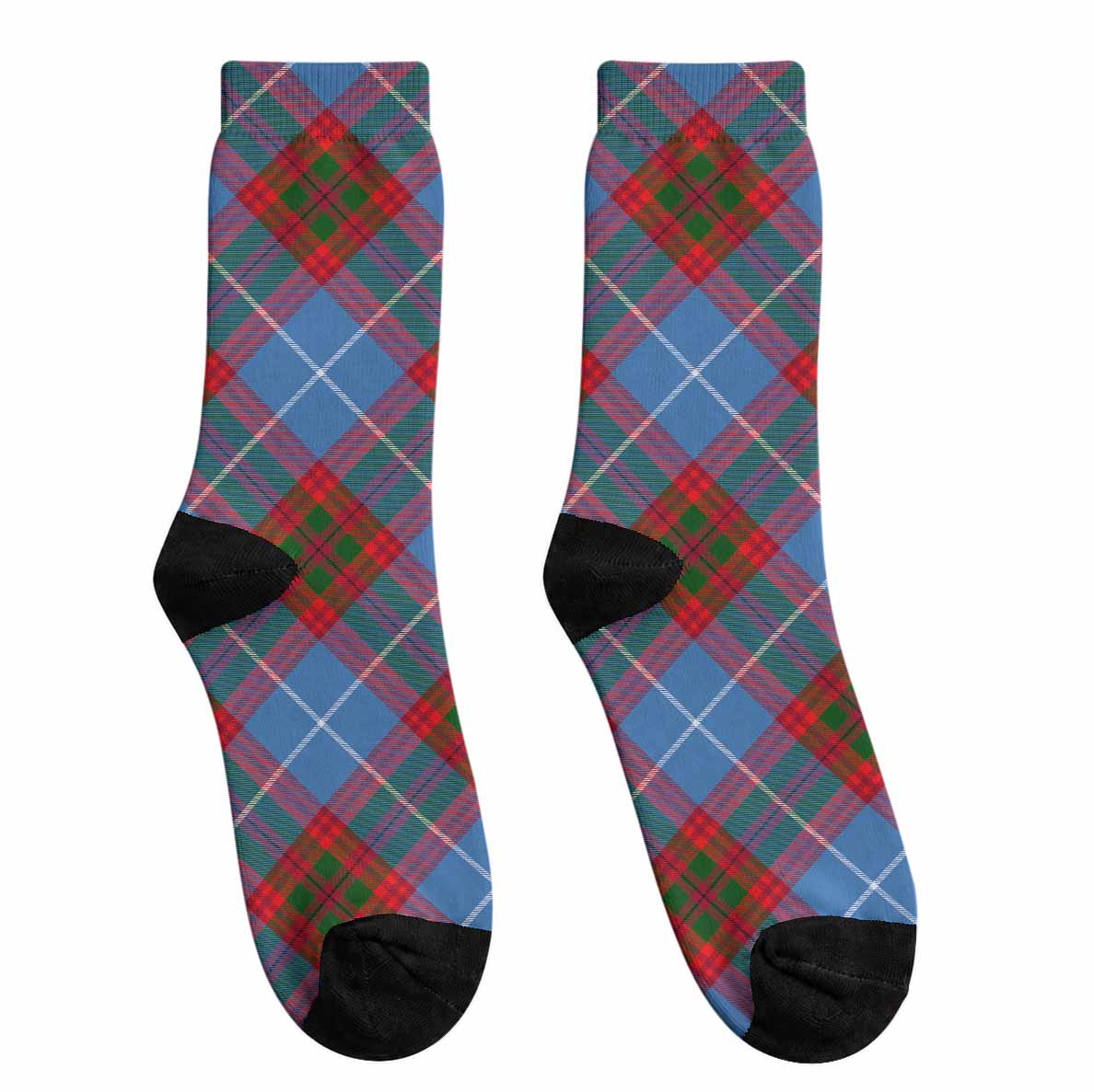 Crichton (Crighton) Tartan Crew Socks Cross Style Crew Socks - Tartan Vibes Clothing