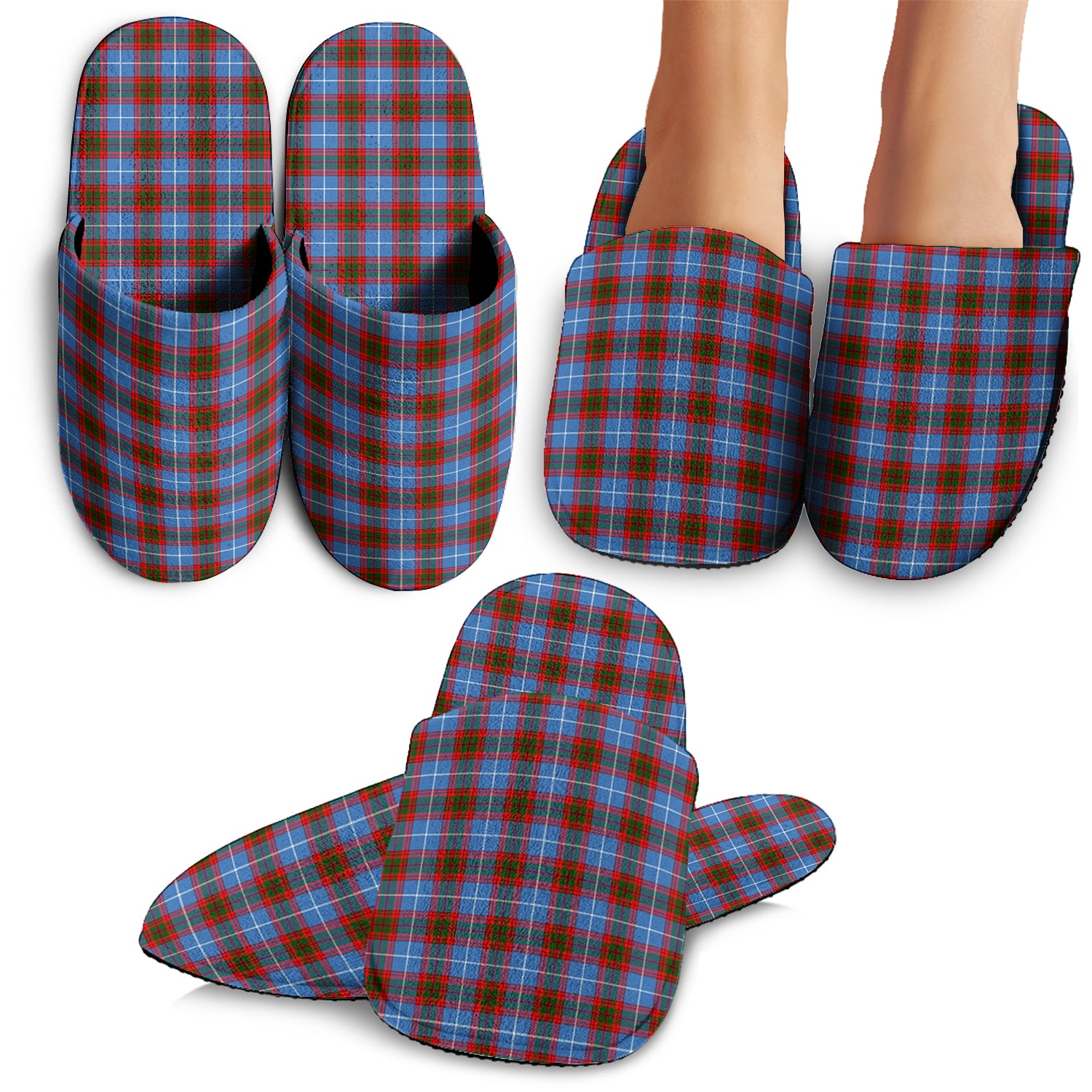 Crichton (Crighton) Tartan Home Slippers - Tartan Vibes Clothing