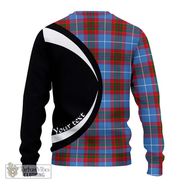 Crichton (Crighton) Tartan Ugly Sweater with Family Crest Circle Style - Tartan Vibes Clothing