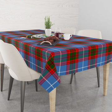 Crichton (Crighton) Tartan Tablecloth with Family Crest