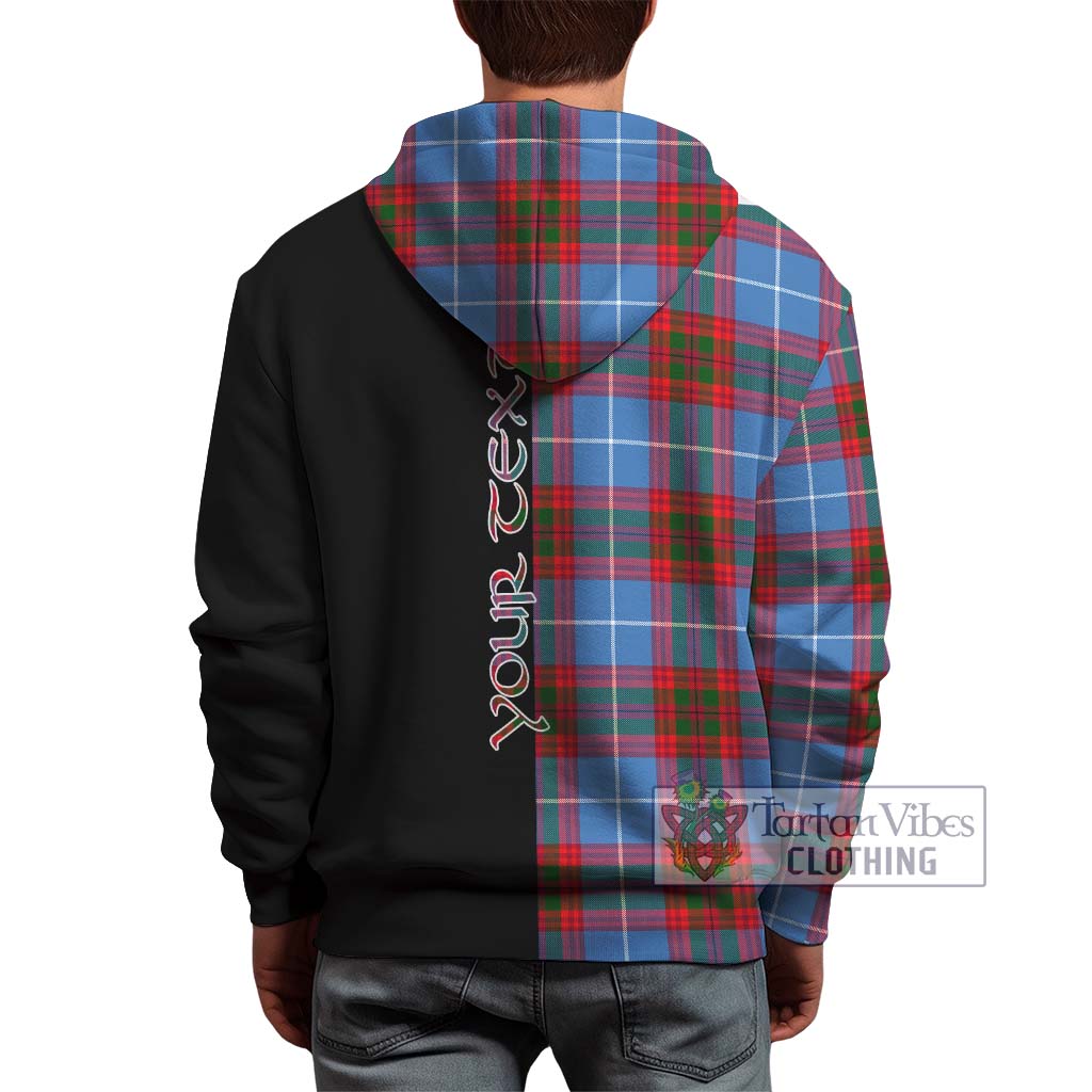 Tartan Vibes Clothing Crichton Tartan Hoodie with Family Crest and Half Of Me Style