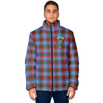 Crichton (Crighton) Tartan Padded Jacket with Family Crest